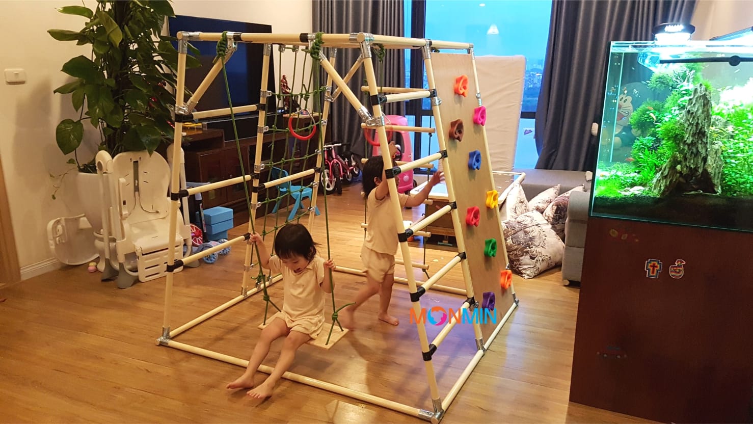 xà đu đa năng Satech khung vận động cho bé