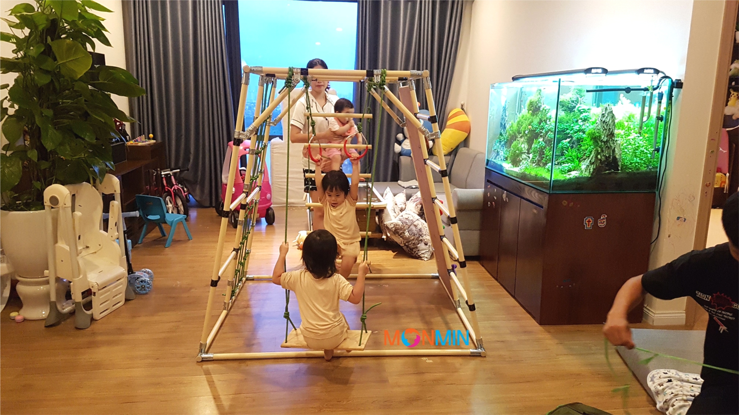 xà đu đa năng Satech khung vận động cho bé