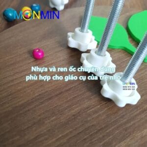 Núm khóa vặn bulong đầu nhựa - Khung giá chữ A M6 x 45 mm