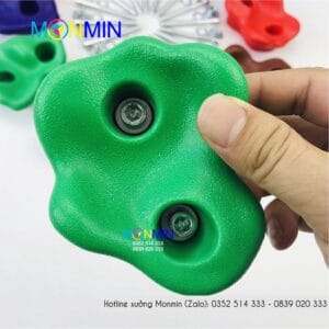 Mấu leo núi trẻ em Monmin gắn tương trong nhà, ngoài trời