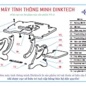 Hướng dẫn lắp đặt bàn laptop thông minh Dinktech 3