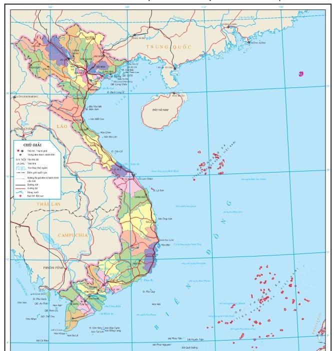 Vector 34 Tỉnh thành mới nhất 2025